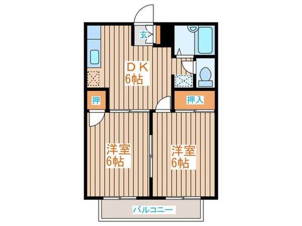 シテイハイツはやさかの物件間取画像